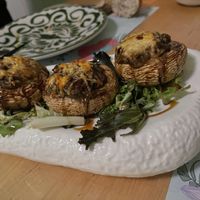 Champiñones rellenos  at Shangri-La in Merida