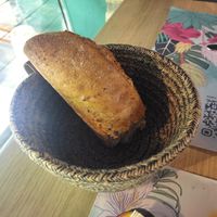 Pan de quinoa at Shangri-La in Merida