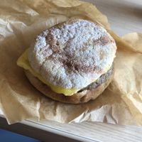 Vegan breakfast sandwich  at Peet's Coffee in Vancouver