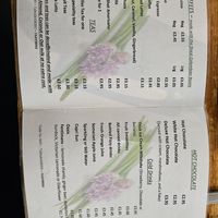 Drinks Menu at Chives Cafe in Watchet