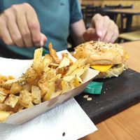 Really good fries too at V&V House in Marseille