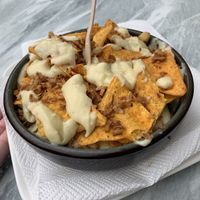 poutine chipolata vegan organic  at V&V House in Marseille