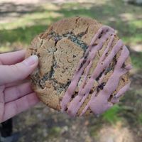 Raspberry and white choc cookie at A.Pastry Shop in Glasgow