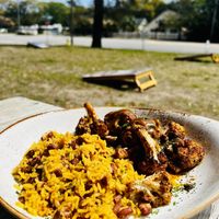 Blackened cauliflower with rice & beans.    at 44 & KING in Myrtle Beach