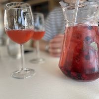 Sparkling sangria  at Três Palmeiras in Portimao