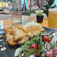 Vegan moussaka at Treis Laloun -Τρεις Λαλούν in Athens