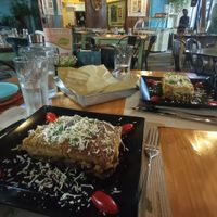 moussaka and pastitsio at Treis Laloun -Τρεις Λαλούν in Athens