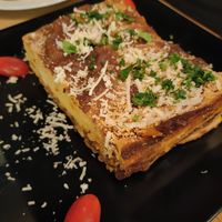 Mousaka at Treis Laloun -Τρεις Λαλούν in Athens