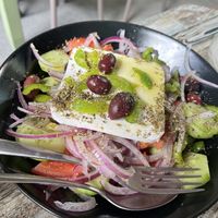 Fresh Greek 🥗 salad   at Treis Laloun -Τρεις Λαλούν in Athens