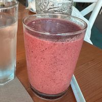 Raspberry dream smoothie  at Treis Laloun -Τρεις Λαλούν in Athens