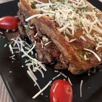 Moussaka  at Treis Laloun -Τρεις Λαλούν in Athens