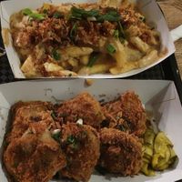 Gravy cheesey fries Ns 6 piece chicken at LD's Kitchen in Bristol