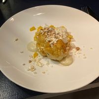 Cauliflower with popcorn, peanuts and mandarin at Le Jardin in Utrecht