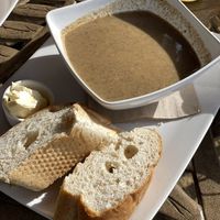 Championcremesuppe (Kokoscreme) at Ballindalloch Castle and Gardens in Ballindalloch