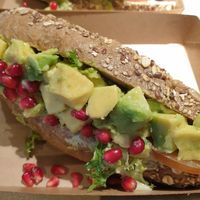 only vegan option today at AMS - Amsterdam Bread Company in Schiphol