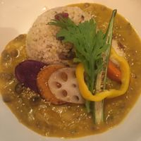 pumpkin curry at Le Coccole in Osaka