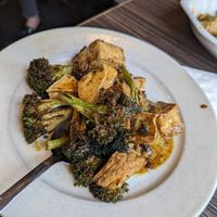 Tofu and Broccoli with mustard, chilli and garlic at House of Nanking in San Francisco