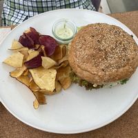 burger with the best fries  at Bancha in Portimao