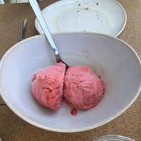 Amazing ice cream made by Tanya’s 🌱Italian buddy who lives by the beach   at Bancha in Portimao
