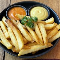French fries, 80 baht  at Lucky 13 Sandwich in Hua Hin
