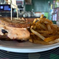 Vegan reuben   at Lager House in Detroit