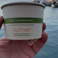 Eco friendly bowl! at Gott's Roadside - 1 Ferry Building in San Francisco