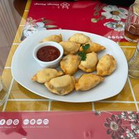 Cabbage/mushroom fried perogi  at Pierogarnia Mandu in Gdynia