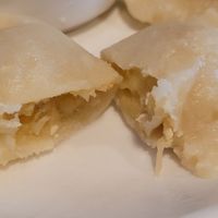 With potato and tofu at Pierogarnia Mandu in Gdynia