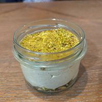 Incredible pistachio mascarpone! at Pierogarnia Mandu in Gdynia