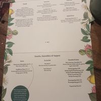 Food Menu at Botania in Utrecht