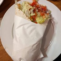 Burrito with vegano chorizo - tasted ok. at Ta'Cabrón Taqueria in Berlin