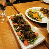 Mushroom crostini at Ital Delli in Mont-tremblant