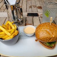 From the Menu: Beyond Meat® Burger
Glazed linseed bun, Beyond Meat® burger, melting vegan slice and BBQ roasted red onions. Served with house seasoned fries and a peri-peri mayo  at Dirty Duck in Stratford-upon-avon
