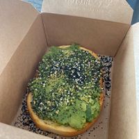 Avocado Toast (only 3.75) at SLC - Beans & Brew - TA in Salt Lake City