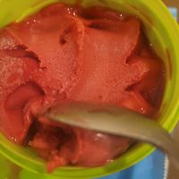 Rasberry sorbet at The Brooklyn Creamery in Thane