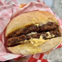 double bacon cheese burger  at Mad Grass Collaborative Space and Cloud Kitchen in Jakarta