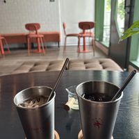 Coffee + iced teaa  at Mad Grass Collaborative Space and Cloud Kitchen in Jakarta