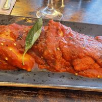Ravioli in tomato chilli sauce  at Sonflour in Cork