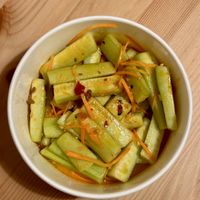 Cucumber saladd  at Ravioli Wang in Florence
