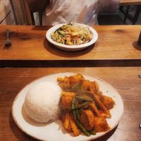 Number 8,9 but vegan with tofu at Kin Khao Cafe in Exeter