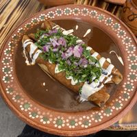 Taquitos dorados   at Mictlan Antojitos Veganos in Mexico City