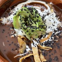 Sopa frijol  at Mictlan Antojitos Veganos in Mexico City