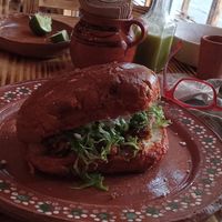 Sandwich ...... good at Mictlan Antojitos Veganos in Mexico City