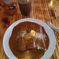 Enmoladas at Mictlan Antojitos Veganos in Mexico City