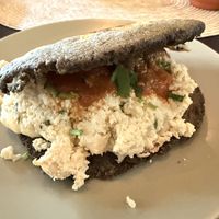 Gordita de reuqesón  at Mictlan Antojitos Veganos in Mexico City