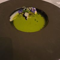 Garbanzo bean and pea soup at Elizabeth's in Washington