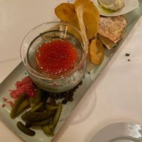 “Caviar”. Was skeptical but man is this good - incredible mouthfeel. at Elizabeth's in Washington