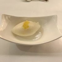 Palate cleanser sorbet   at Elizabeth's in Washington