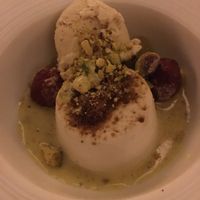 Coconut flan at Elizabeth's in Washington