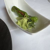 Shishito, pea protein w/carmelized onions  at Elizabeth's in Washington